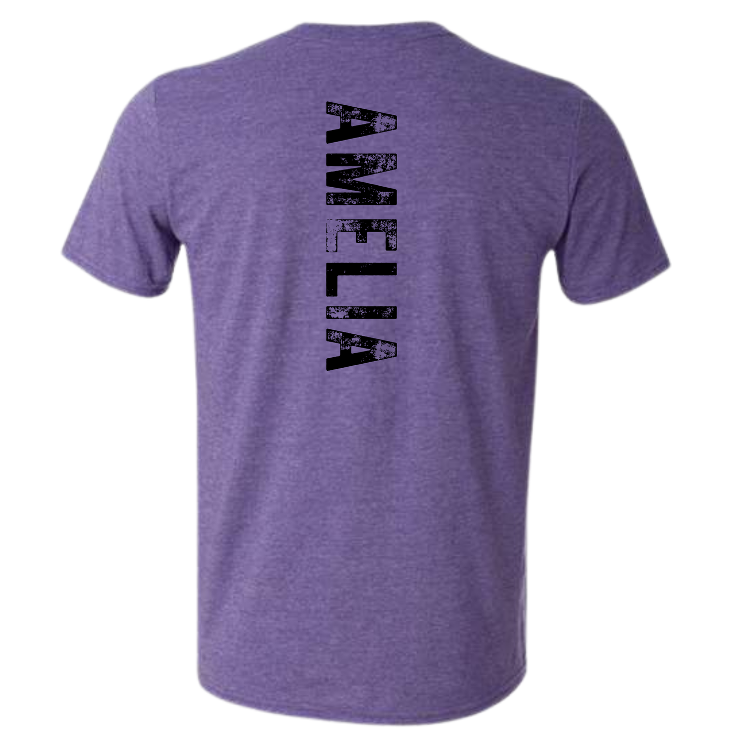 That's My Girl Softball Tee Shirt - Heathered Purple