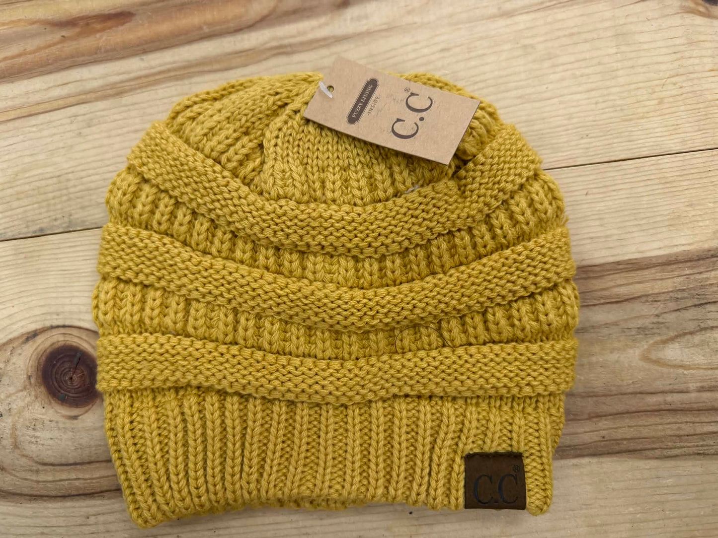Fleece Lined C.C. Beanie - Mustard
