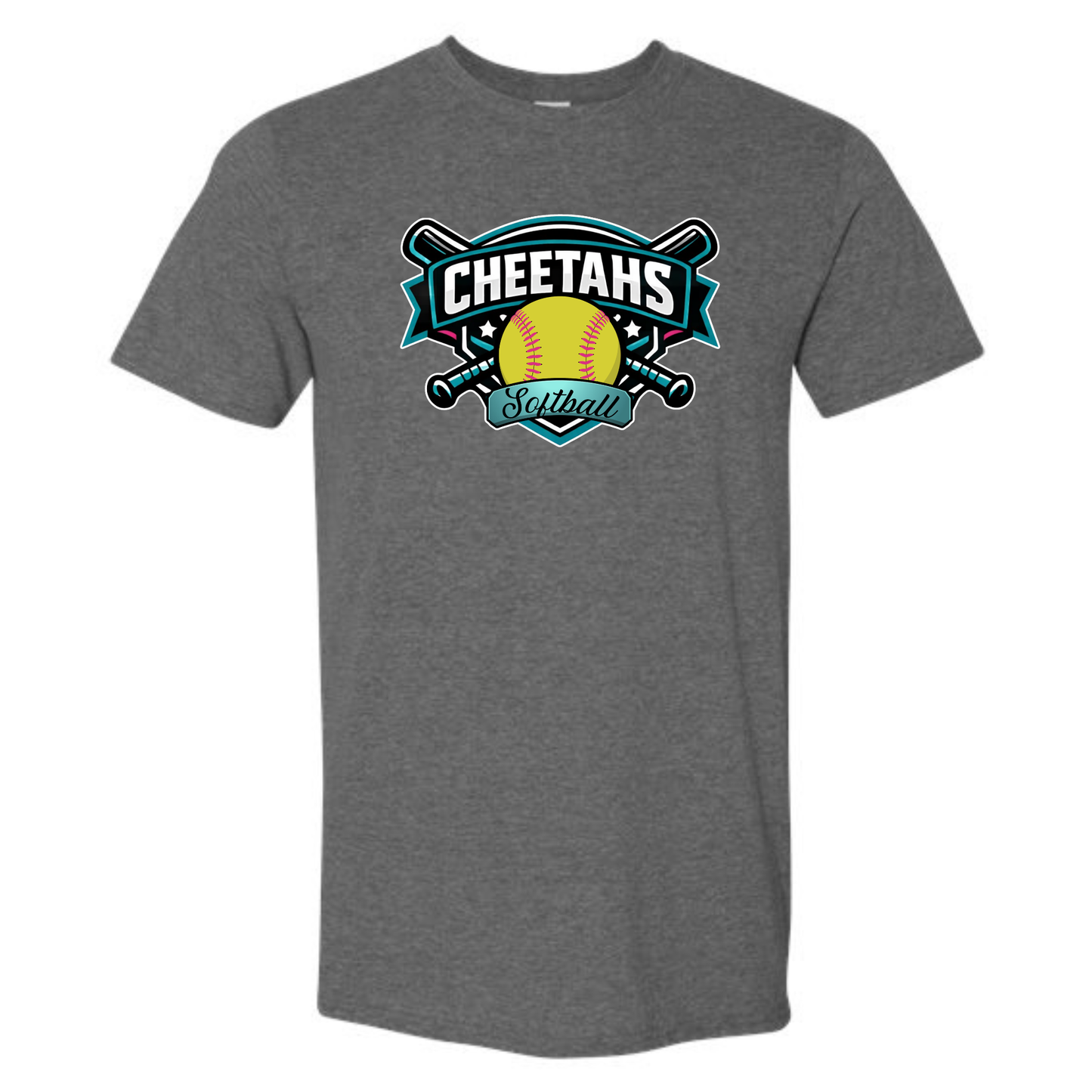 Cheetahs Home Run Tee Shirt - Dark Grey