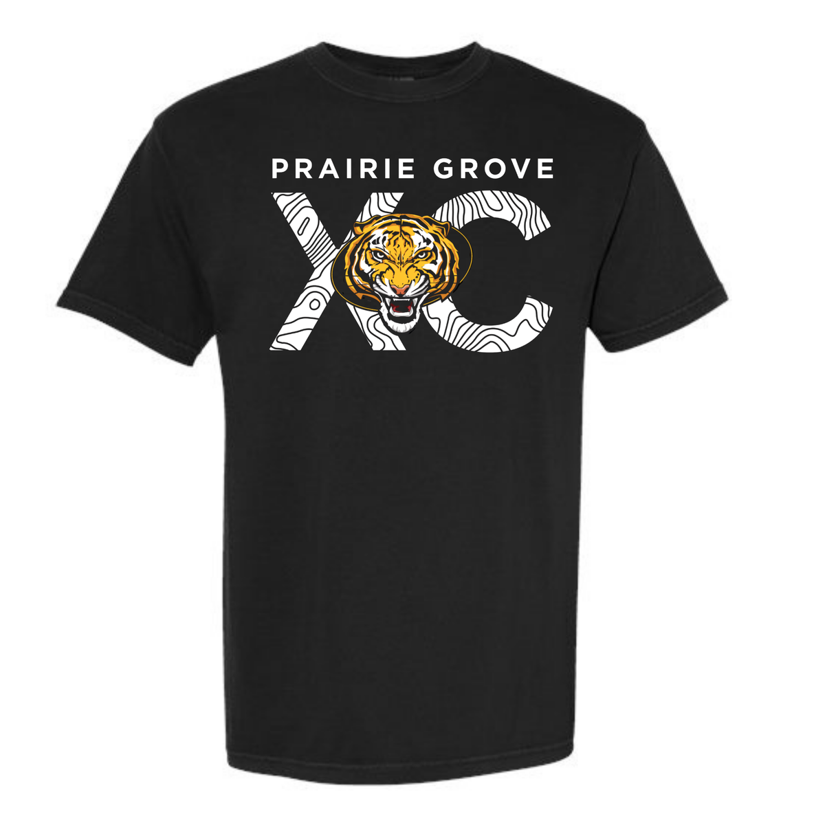 Prairie Grove Cross Country XC Tee Shirt - Black