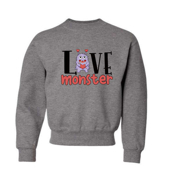Love Monster - Youth Valentine's Day Sweatshirt