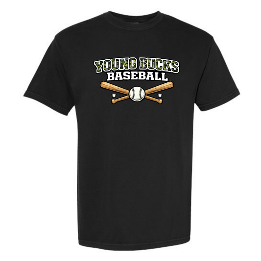 Young Bucks Crossed Bats Baseball Tee Shirt