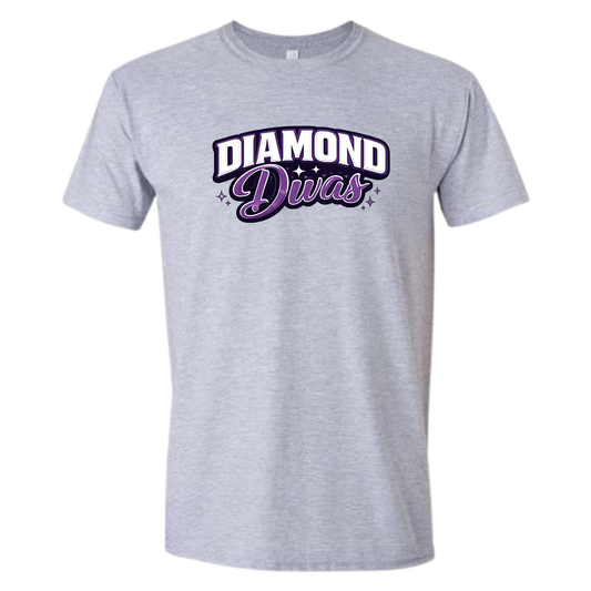 Diamond Divas Classic Tee Shirt - Grey