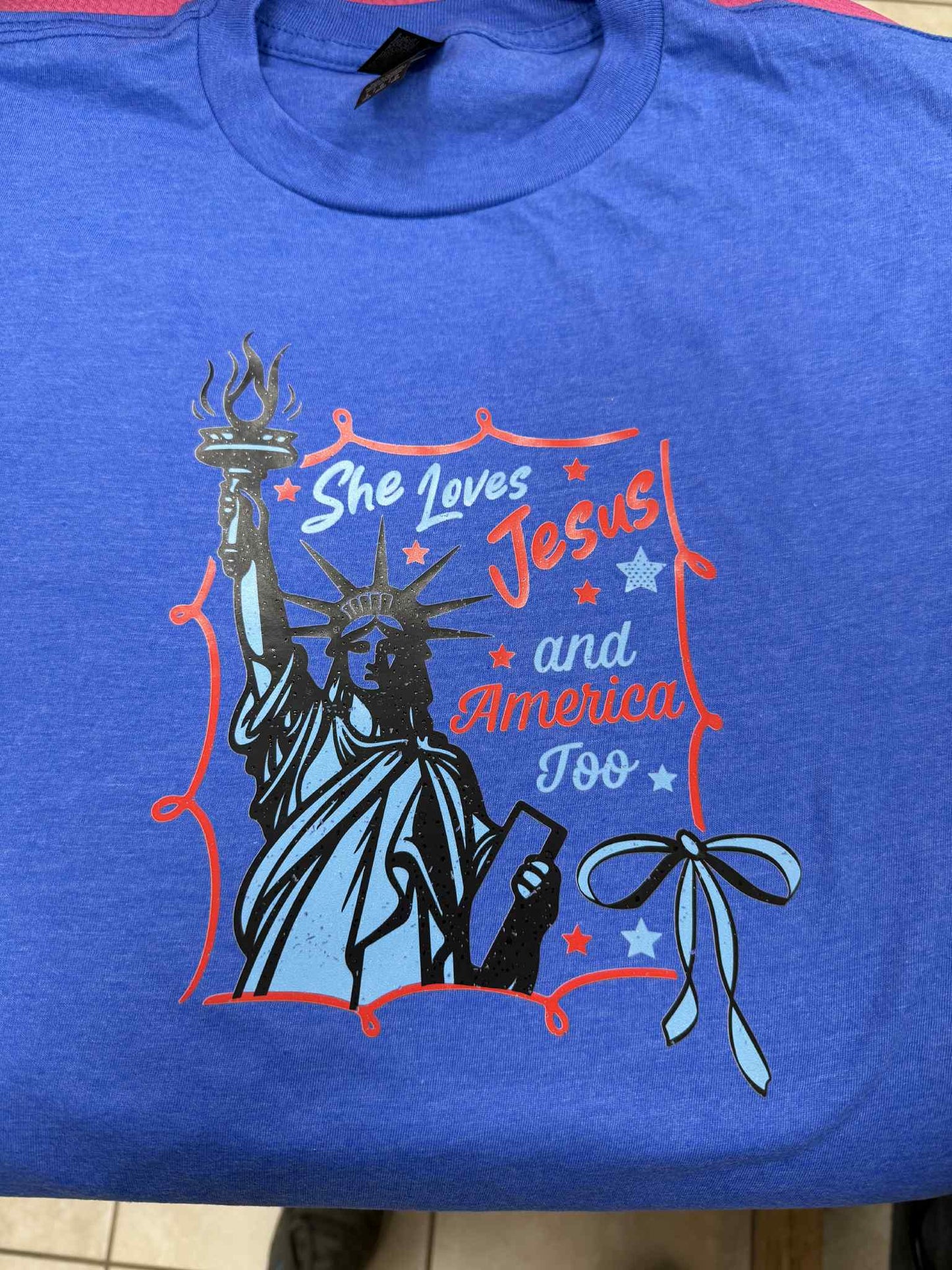 Loves Jesus & America Too Shirt