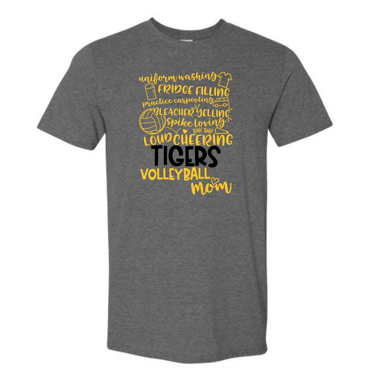 Tigers Volleyball Mom Tee Shirt, Sweatshirt or Hoodie