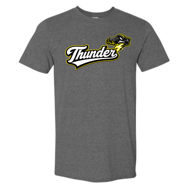 Thunder Baseball Custom Player Silhouette Tee Shirt