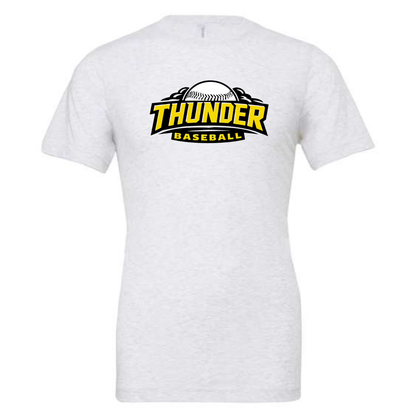 Thunder Baseball Tee Shirt - Ash Grey