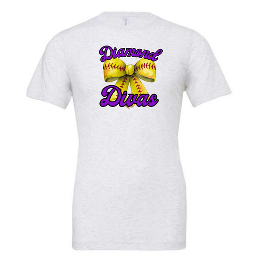 Diamond Divas Bow Tee Shirt