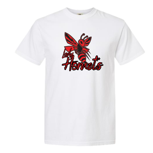 Lady Hornets Basketball Uniform Print, Ash Grey- Tee Shirt, Crewneck Sweatshirt or Hoodie