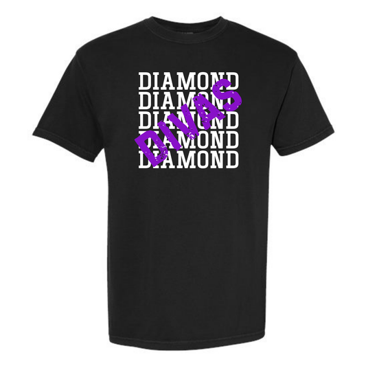 Diamond Divas Stamped Tee Shirt