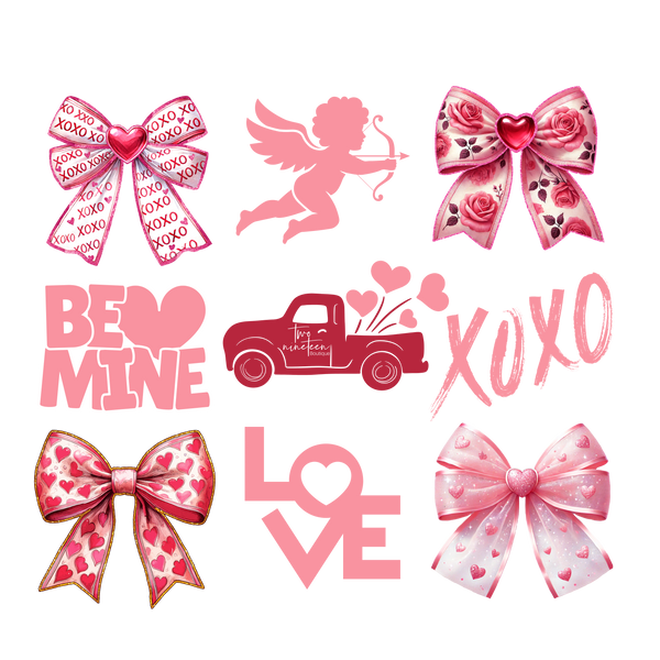 Two Nineteen Valentine's Coquette Bows Tee Shirt