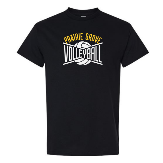 Prairie Grove Volleyball Ace Tee Shirt, Sweatshirt or Hoodie - Black