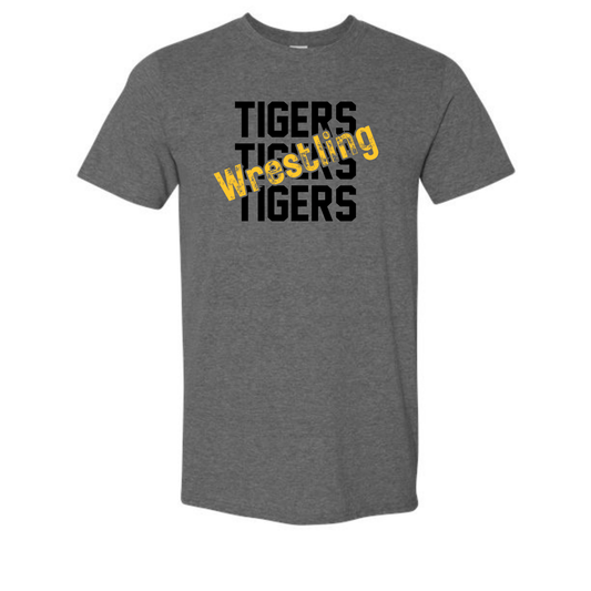 Tiger Wrestling Stamp Tee Shirt