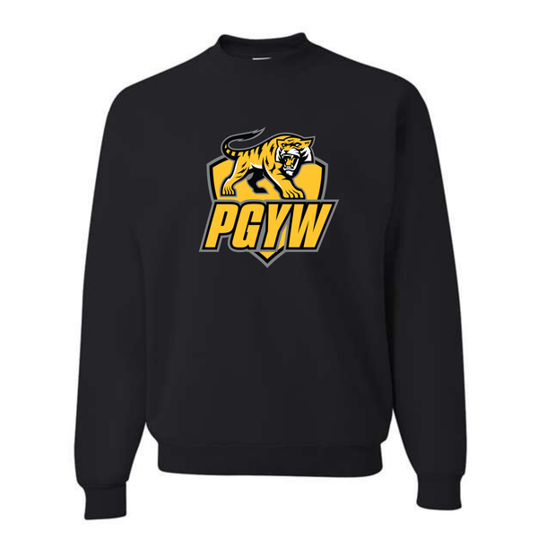 Prairie Grove Youth Wrestling Crewneck Sweatshirt with Back Print