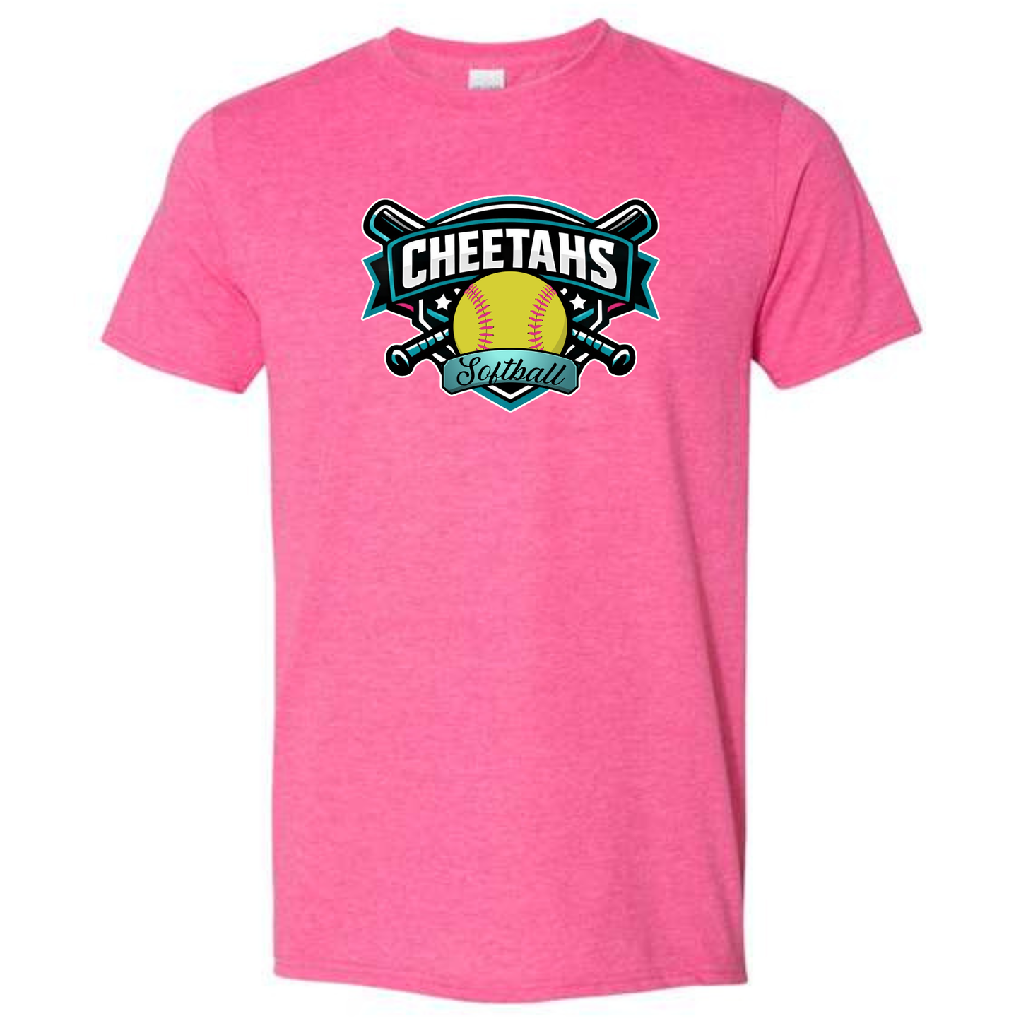 Cheetahs Home Run Tee Shirt - Pink
