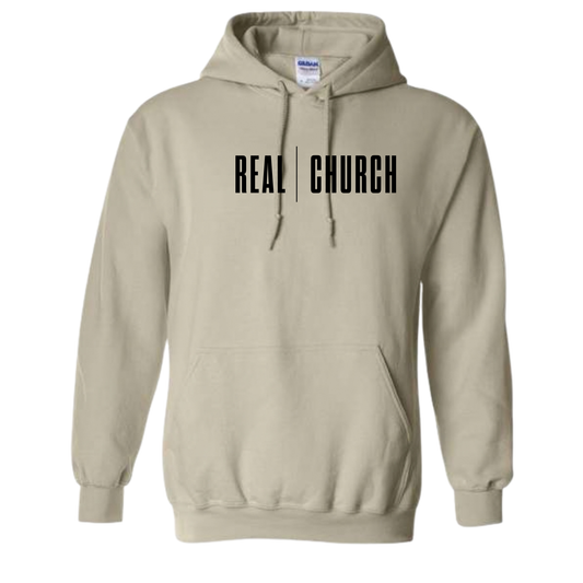 Real Church - Classic Logo Hoodie - Sand