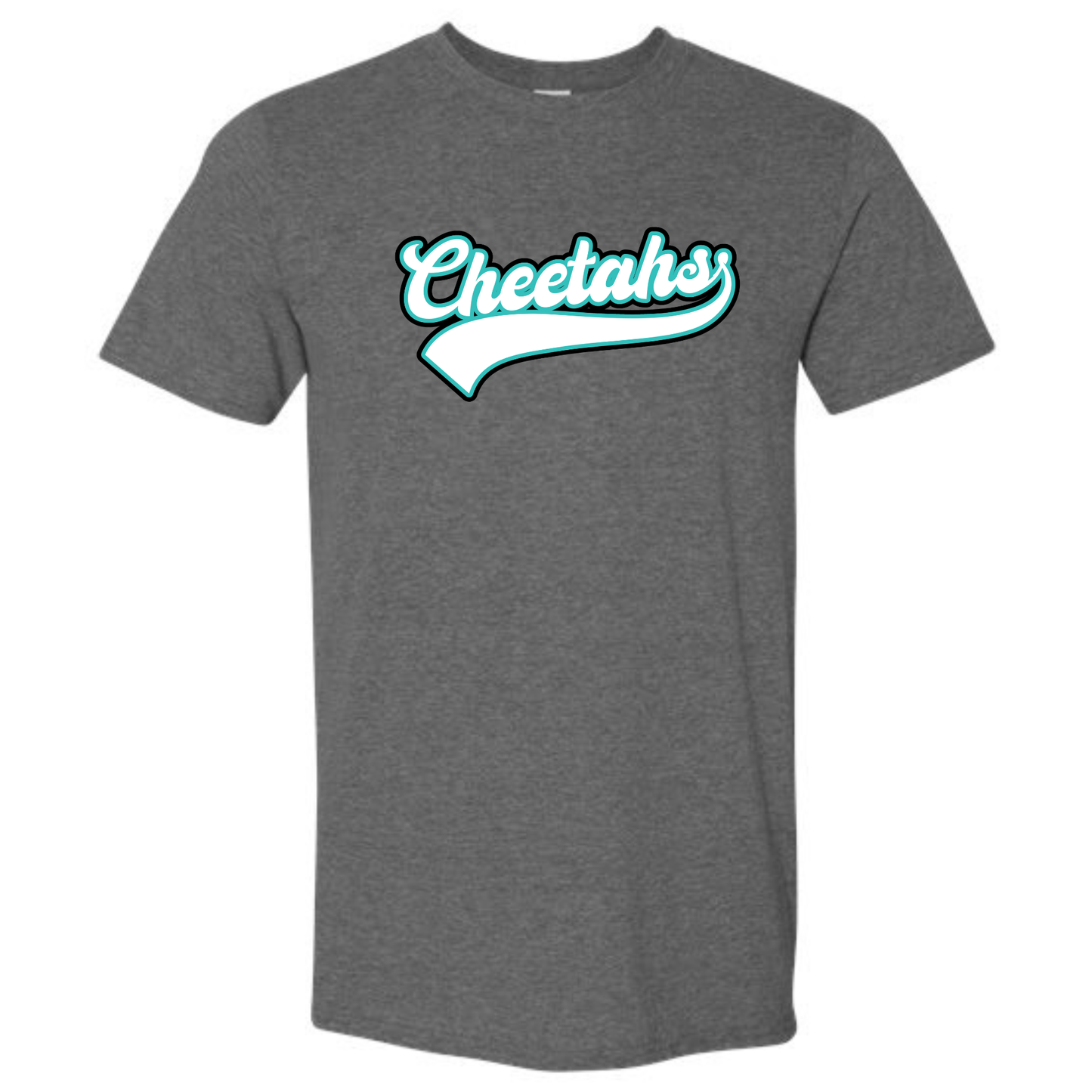 Cheetahs Retro Varsity Tee Shirt - Grey