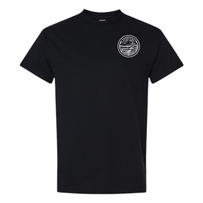 Byzak Surfboards Pure Fun T Shirt - Black w/White Logo