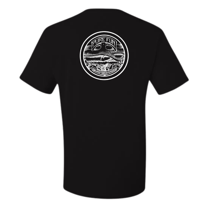 Byzak Surfboards Pure Fun T Shirt - Black w/White Logo