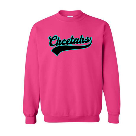 Cheetahs Retro Varsity Crewneck Sweatshirt