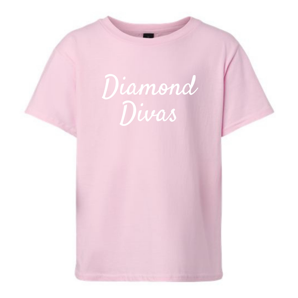Diamond Divas Logo Tee Shirt - Pink