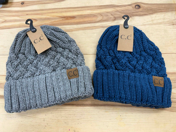 Chunky Knit C.C. Beanie