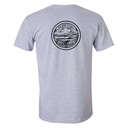 Byzak Surfboards Pure Fun T Shirt - Grey w/Black Logo