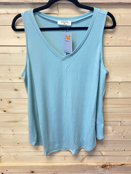 V-Neck Tank Top by Zenana