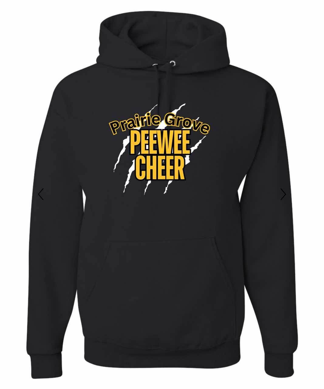 Prairie Grove PeeWee Cheer Tee, Crewneck or Hoodie