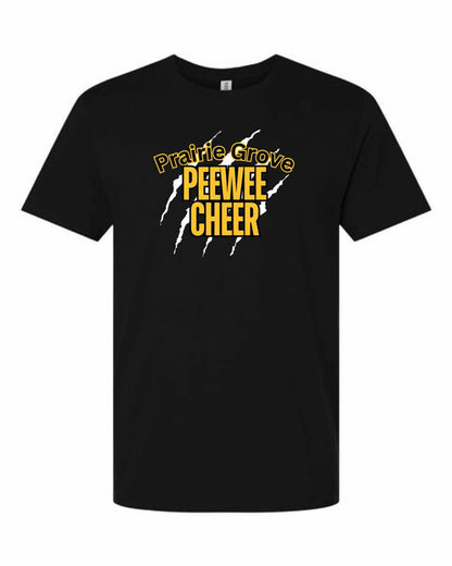 Prairie Grove PeeWee Cheer Tee, Crewneck or Hoodie