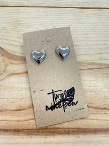 Shiny Heart Earrings