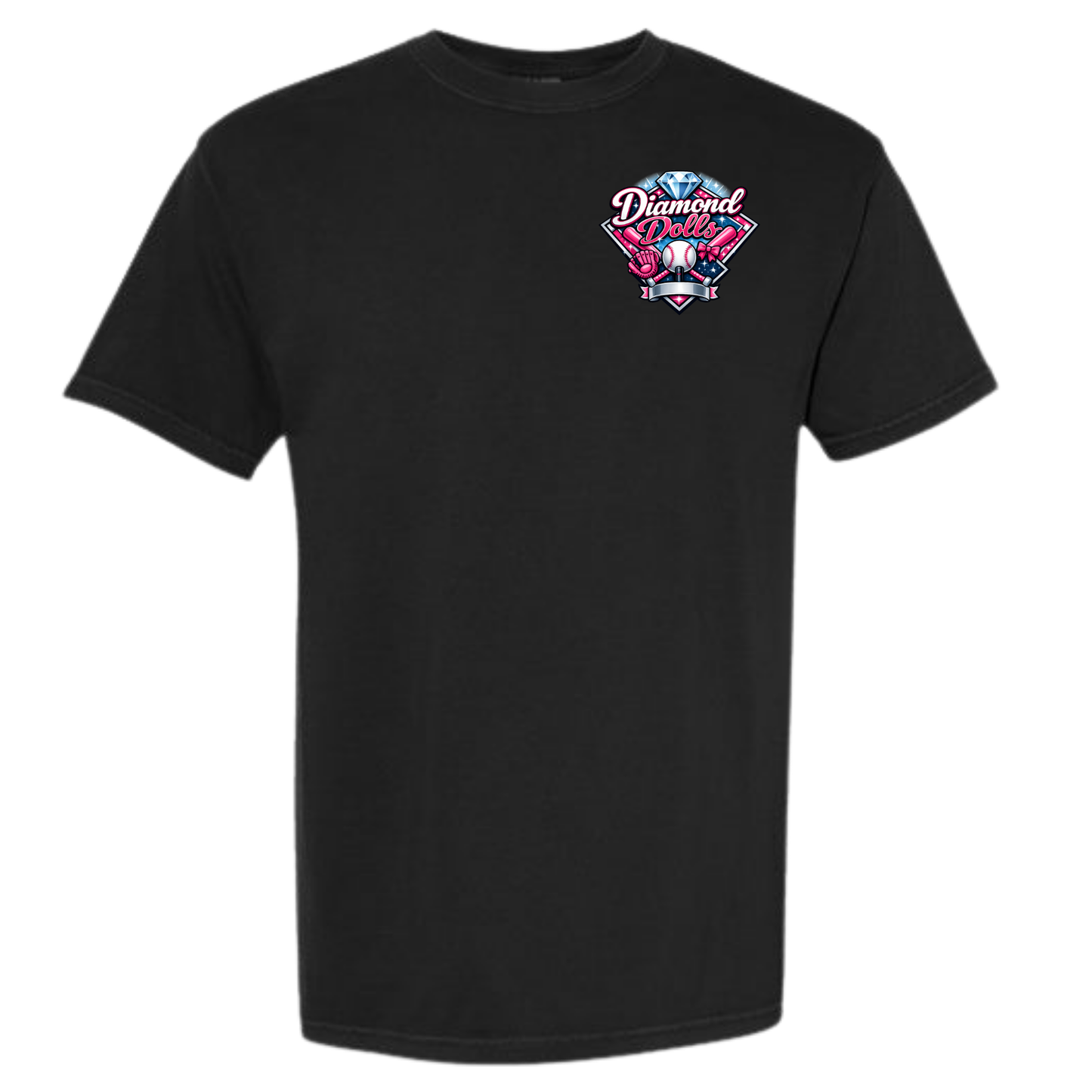Diamond Dolls Small Logo Tee Shirt - Black