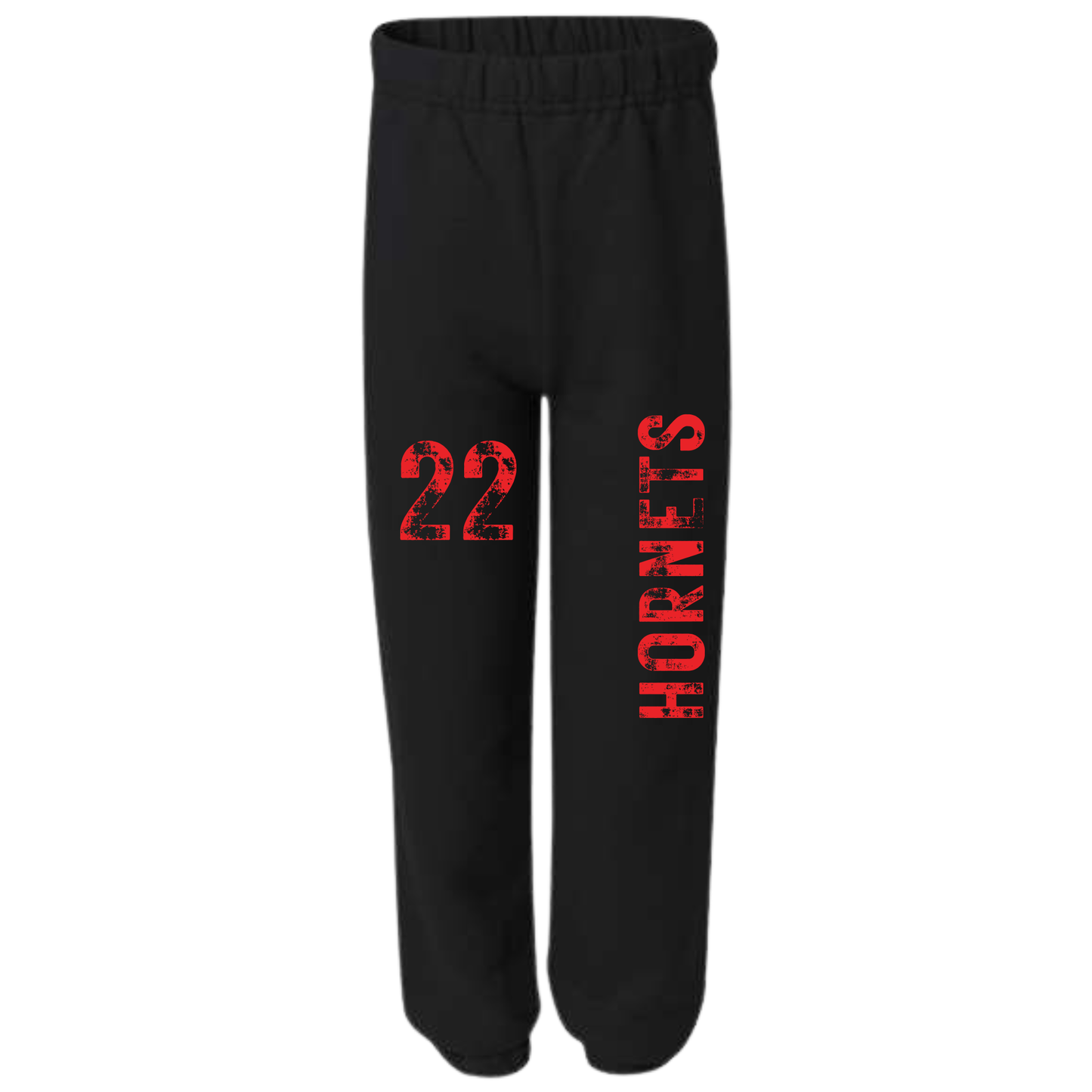 Hornets Sweat Pants - Rustic Print w/Number