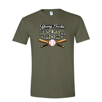 Young Bucks Baseball Mom Tee Shirt