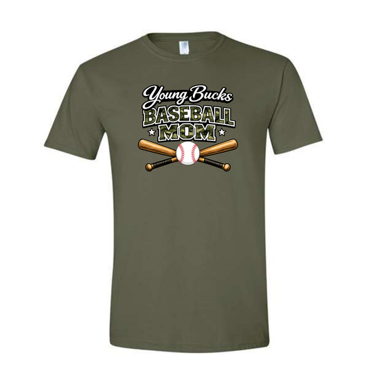 Young Bucks Baseball Mom Tee Shirt