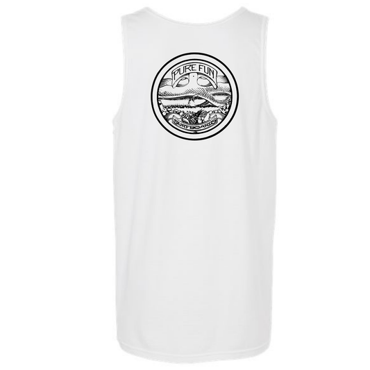 Byzak Surfboards Pure Fun Hank's Tanks - White w/Black Logo