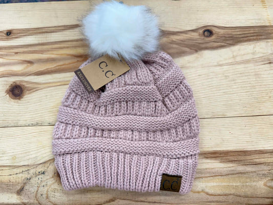 Pink Pom C.C. Beanie