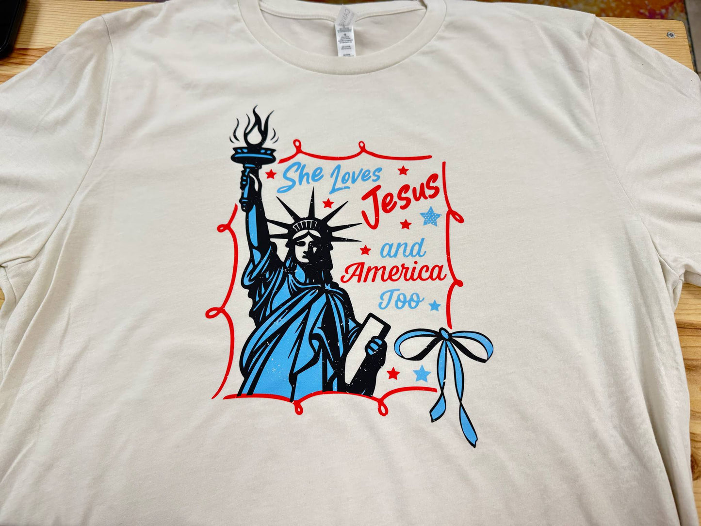 Loves Jesus & America Too Shirt
