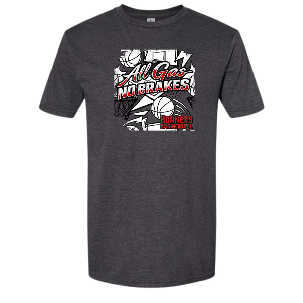 Hornets Basketball All Gas, No Brakes T shirt