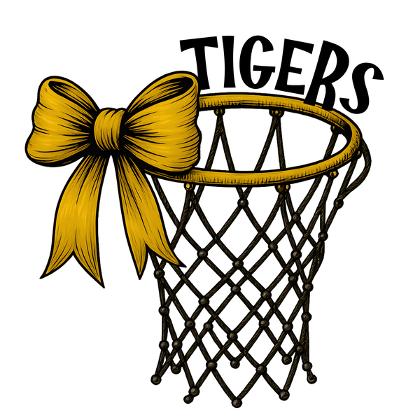 Tigers Basketball Bow Tee Shirt