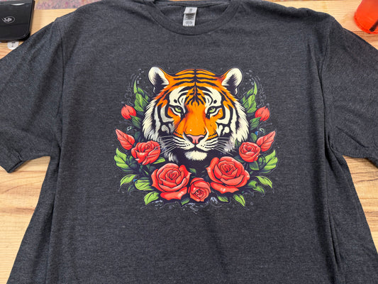 Tiger Floral Tee Shirt