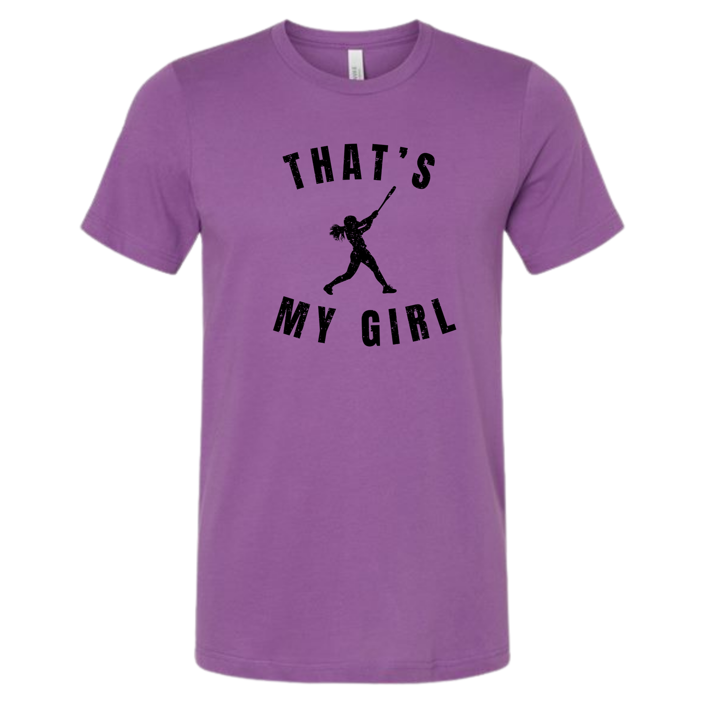 That's My Girl Softball Tee Shirt - Royal Purple