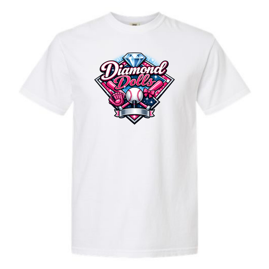 Diamond Dolls Logo Tee Shirt - White