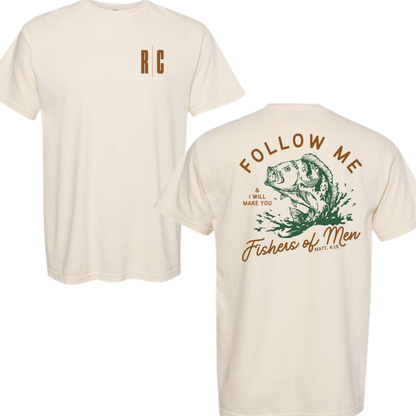 Real Church - Fishers of Men Tee Shirt - Cream