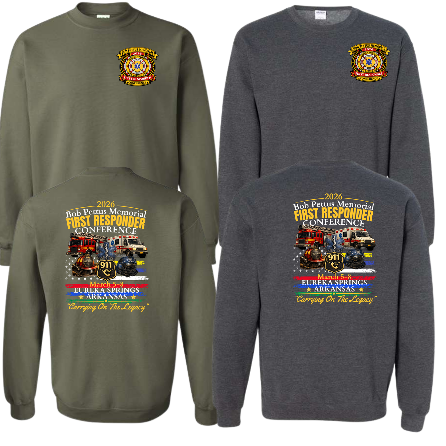 Bob Pettus First Responder Conference Crewneck Sweatshirt