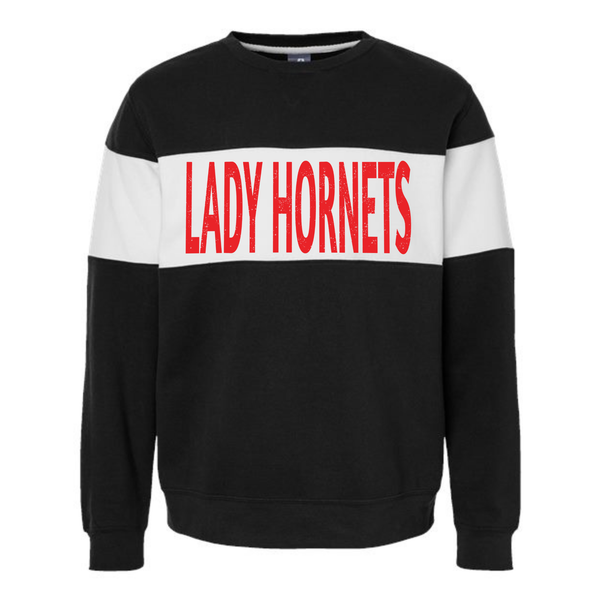 Lady Hornets Varsity Crewneck Sweatshirt or Hoodie