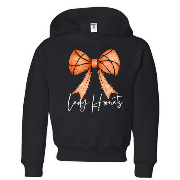 Lady Hornets Basketball Bow Shirt, Crewneck Sweatshirt or Hoodie