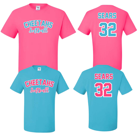 Cheetahs Show your Colors Tee Shirt