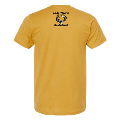 Lady Tigers - Girl Athletes Become Women Leaders - Tee Shirt - Mustard