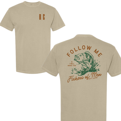 Real Church - Fishers of Men Tee Shirt - Khaki